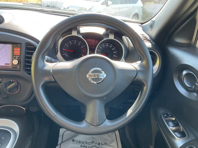 ジューク １５ＲＳ　タイプＶ　純正ナビ・ワンセグＴＶ・ハンズフリー・ＥＴＣ・社外１６インチアルミホイール・オートリトラミラー・スマートキー・プッシュスタート・プライバシーガラス（27枚目）