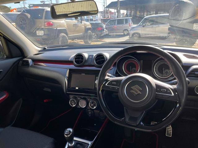 スイフトスポーツ ベースグレード　６速ＭＴ　地デジＳＤナビ　ｂｌｕｅｔｏｏｔｈ　ＤＶＤ再生　フルセグＴＶ　禁煙車　クルーズコントロール　ＬＥＤヘッドライト　シートヒーター　ＥＴＣ　純正アルミホイール　スマートキー　プッシュスタート（64枚目）