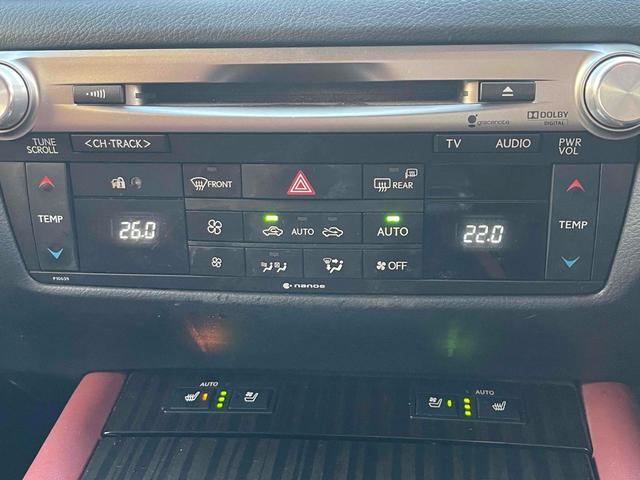 ＧＳ ＧＳ３００ｈ　Ｆスポーツ　社外１９ＡＷ　本革シート　純正ナビ　フルセグＴＶ　ベンチレーション　ＬＥＤヘッド　クルーズコントロール　ＥＴＣ　ＤＶＤ再生　スマートキー　ｂｌｕｅｔｏｏｔｈ　禁煙車　プッシュスタート　買取車両（19枚目）