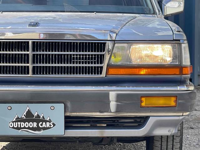 グロリアワゴン ＧＬ　５ＭＴ　ナルディウッドステアリング　買取車両　デジタルインナーミラー　木目調サイドデカール　純正ホイール　ユピテルセキュリティ　レザー調革張り　３列７人乗り　ＥＴＣ　電動格納ミラー　エアコン（33枚目）