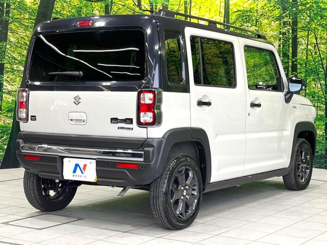 ハスラー タフワイルド　禁煙車　現行　９型メーカーナビ　全周囲カメラ　ルーフレール　セーフティサポート　リアパーキングセンサー　アダプティブクルーズコントロール　純正１５インチブラック塗装アルミホイール　シートヒーター（17枚目）