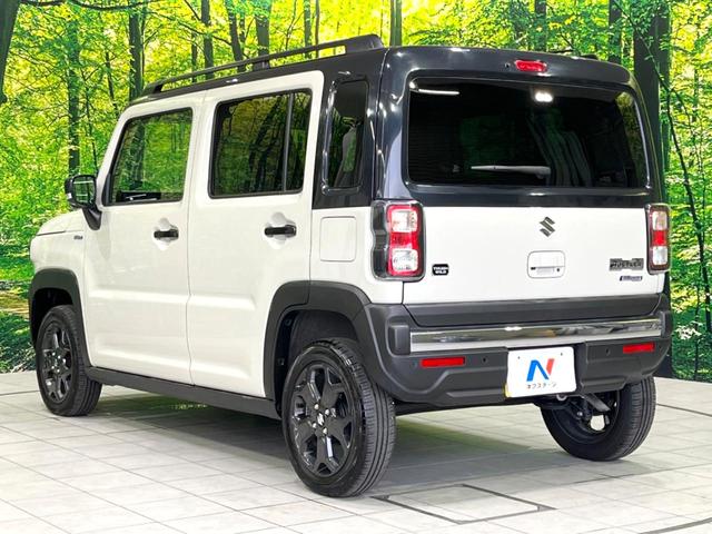 ハスラー タフワイルド　禁煙車　現行　９型メーカーナビ　全周囲カメラ　ルーフレール　セーフティサポート　リアパーキングセンサー　アダプティブクルーズコントロール　純正１５インチブラック塗装アルミホイール　シートヒーター（26枚目）