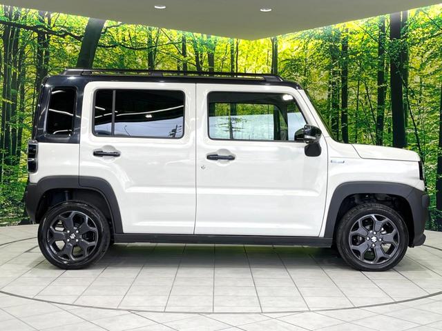 ハスラー タフワイルド　禁煙車　現行　９型メーカーナビ　全周囲カメラ　ルーフレール　セーフティサポート　リアパーキングセンサー　アダプティブクルーズコントロール　純正１５インチブラック塗装アルミホイール　シートヒーター（27枚目）