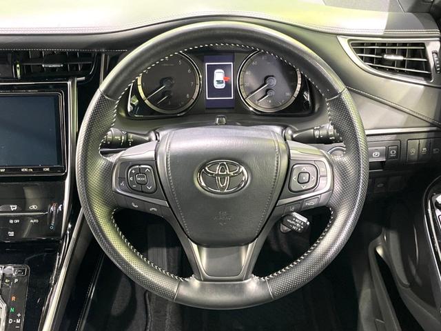 ハリアー プレミアム　スタイルノアール　後期　禁煙車　純正９型ナビ　バックカメラ　ＥＴＣ　トヨタセーフティセンス　クリアランスソナー　レーダークルーズ　電動リアゲート　ハーフレザーシート　Ｂｌｕｅｔｏｏｔｈ接　パワーシート　三眼ヘッドライト（11枚目）
