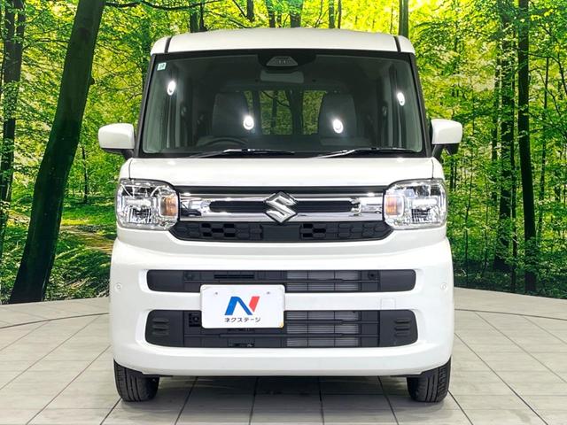 スペーシア ハイブリッドG 届出済未使用車 セーフティサポート スマートキー LEDヘッドライト ステアリングスイッチ オートハイビーム 車線逸脱警報 オートライト オートエアコン アイドリングストップ 横滑り防止装置(14枚目)