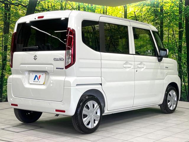 スペーシア ハイブリッドG 届出済未使用車 セーフティサポート スマートキー LEDヘッドライト ステアリングスイッチ オートハイビーム 車線逸脱警報 オートライト オートエアコン アイドリングストップ 横滑り防止装置(17枚目)