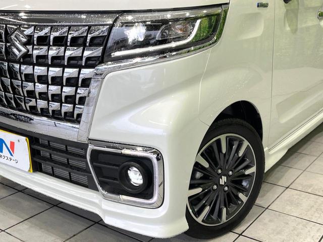 スペーシアカスタム ハイブリッドXS 禁煙車 後期 純正9型ナビ 全周囲カメラ 両側電動ドア ドラレコ セーフティサポート レーダークルーズ シートヒーター コーナーセンサー スマートキー LEDヘッド 車線逸脱警報 横滑り防止装置(12枚目)