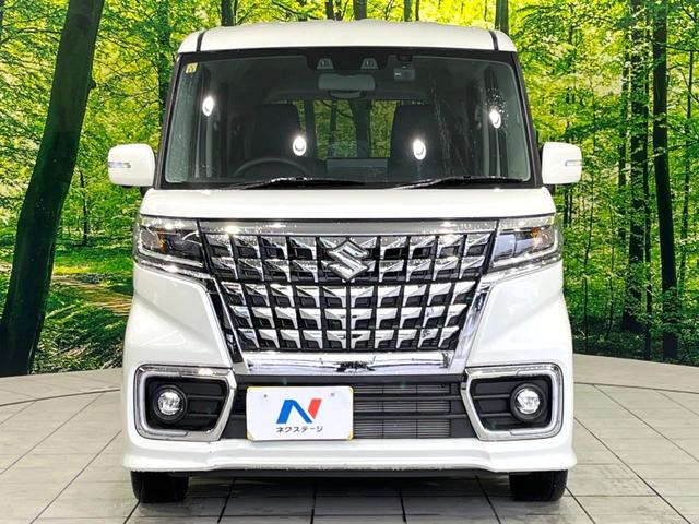 スペーシアカスタム ハイブリッドXS 禁煙車 後期 純正9型ナビ 全周囲カメラ 両側電動ドア ドラレコ セーフティサポート レーダークルーズ シートヒーター コーナーセンサー スマートキー LEDヘッド 車線逸脱警報 横滑り防止装置(14枚目)