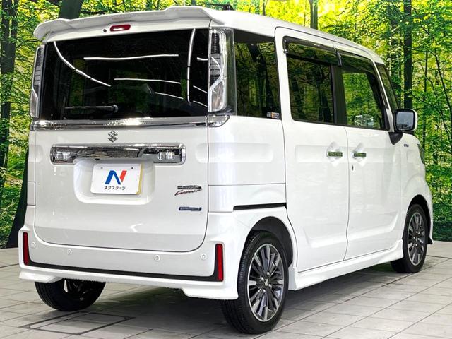 スペーシアカスタム ハイブリッドXS 禁煙車 後期 純正9型ナビ 全周囲カメラ 両側電動ドア ドラレコ セーフティサポート レーダークルーズ シートヒーター コーナーセンサー スマートキー LEDヘッド 車線逸脱警報 横滑り防止装置(17枚目)