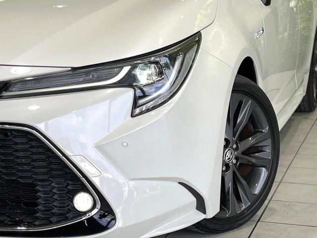 カローラツーリング ハイブリッド ダブルバイビー 禁煙車 純正9型ナビ ブラインドスポットモニター シートヒーター セーフティセンス バックカメラ ドラレコ Bluetooth ETC レーダークルコン ハーフレザーシート 17インチアルミ(12枚目)