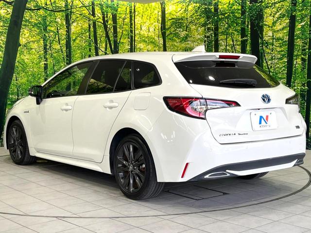 カローラツーリング ハイブリッド ダブルバイビー 禁煙車 純正9型ナビ ブラインドスポットモニター シートヒーター セーフティセンス バックカメラ ドラレコ Bluetooth ETC レーダークルコン ハーフレザーシート 17インチアルミ(23枚目)