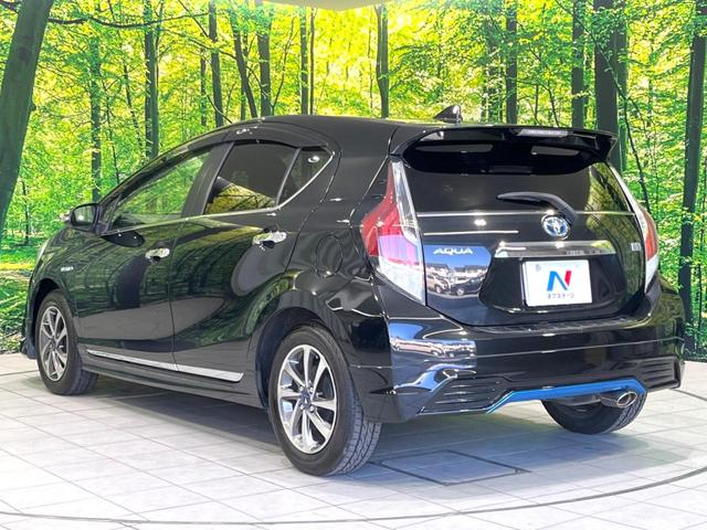 アクア Sスタイルブラック 禁煙車 モデリスタフルエアロ 純正ナビ LEDヘッドライト モデリスタ15インチアルミ セーフティセンスC Bluetooth接続 バックカメラ ドラレコ ETC スマートキー フロントフォグ(28枚目)