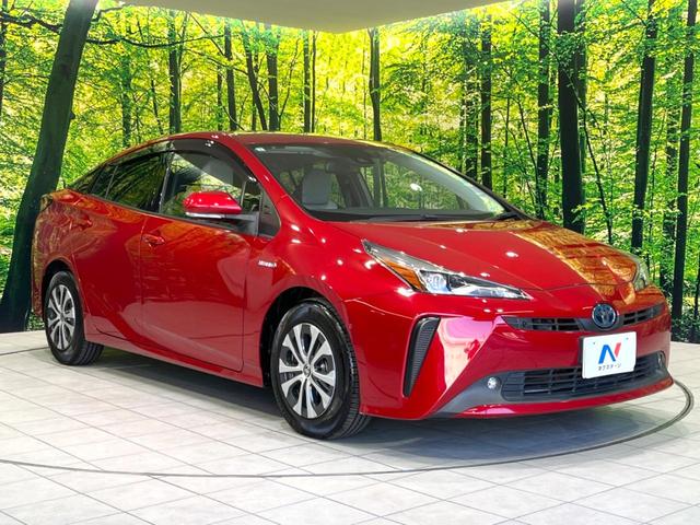 プリウス A 後期 禁煙車 純正9型ナビ パワーシート セーフティセンス バックカメラ ドラレコ ETC ブラインドスポットモニター クリアランスソナー レーダークルコン 純正15インチアルミ LEDフォグ(16枚目)
