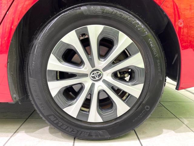 プリウス A 後期 禁煙車 純正9型ナビ パワーシート セーフティセンス バックカメラ ドラレコ ETC ブラインドスポットモニター クリアランスソナー レーダークルコン 純正15インチアルミ LEDフォグ(23枚目)