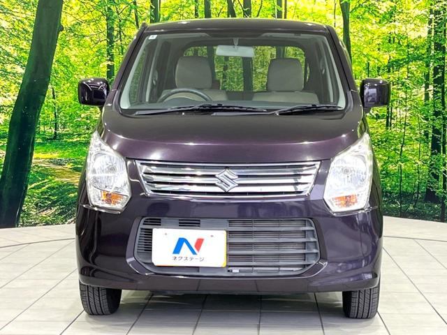 ワゴンR FX 禁煙車 SDナビ オートエアコン アイドリングストップ シートアンダーボックス 電動格納ミラー CD再生 TV視聴 キーレスキー バニティミラー ドアバイザー アイボリーインテリア(14枚目)