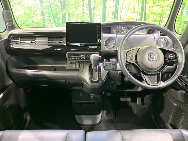 Ｎ－ＢＯＸカスタム Ｌターボ　禁煙車　純正８型ナビ　両側電動ドア　ホンダセンシング　ドラレコ　ＥＴＣ　バックカメラ　アダプティブクルコン　ハーフレザーシート　コーナーセンサー　シートヒーター　ＬＥＤヘッド　パドルシフト（2枚目）