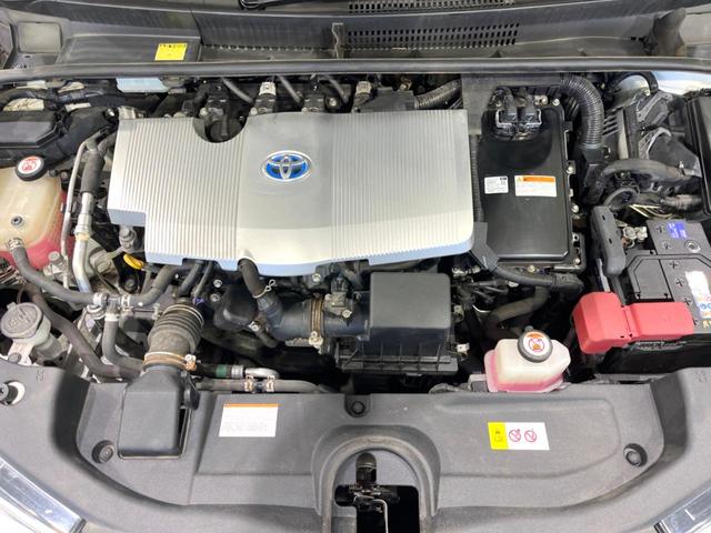 プリウス S 禁煙車 純正SDナビ バックカメラ プリクラッシュセーフティシステム レーダークルーズ ETC LEDヘッドライト オートハイビーム オートライト オートエアコン 純正15インチアルミホイール(18枚目)