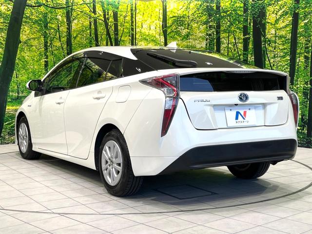 プリウス S 禁煙車 純正SDナビ バックカメラ プリクラッシュセーフティシステム レーダークルーズ ETC LEDヘッドライト オートハイビーム オートライト オートエアコン 純正15インチアルミホイール(32枚目)