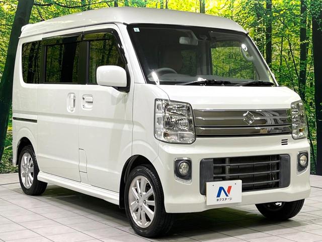 エブリイワゴン PZターボ 禁煙車 電動スライドドア ドラレコ CDオーディオ ステアリングスイッチ オートエアコン レーダーブレーキサポート HIDヘッドライト オートライト スマートキー 純正14インチアルミホイール(16枚目)