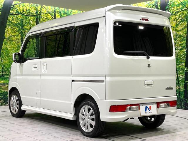 エブリイワゴン PZターボ 禁煙車 電動スライドドア ドラレコ CDオーディオ ステアリングスイッチ オートエアコン レーダーブレーキサポート HIDヘッドライト オートライト スマートキー 純正14インチアルミホイール(31枚目)