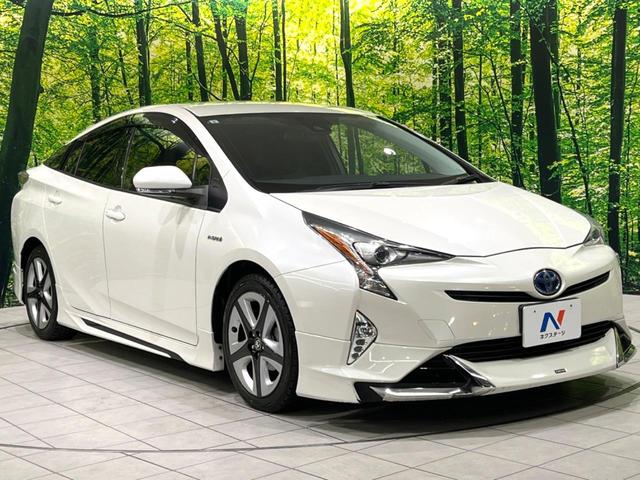 プリウス Sツーリングセレクション 禁煙車 モデリスタフルエアロ セーフティセンス バックカメラ ETC 純正17インチアルミ レーダークルコン シートヒーター レザー調シート オートハイビーム Bluetooth スマートキー(16枚目)