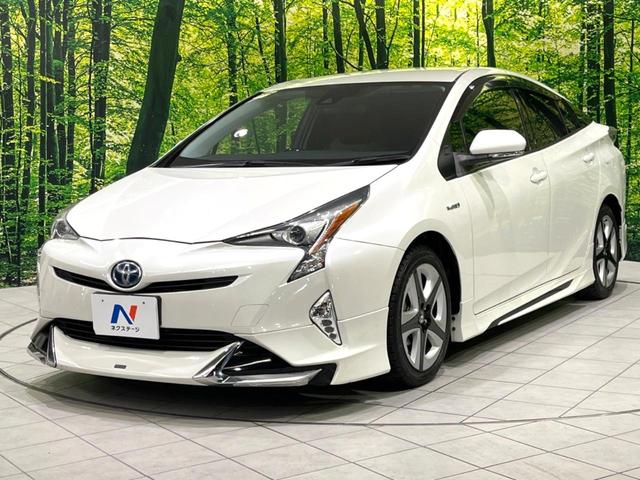 プリウス Sツーリングセレクション 禁煙車 モデリスタフルエアロ セーフティセンス バックカメラ ETC 純正17インチアルミ レーダークルコン シートヒーター レザー調シート オートハイビーム Bluetooth スマートキー(21枚目)