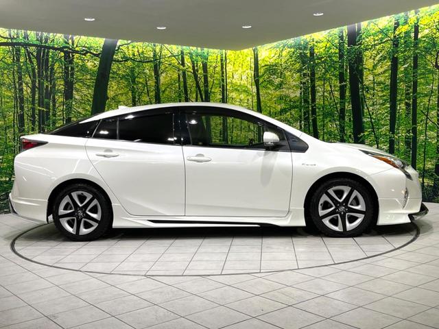 プリウス Sツーリングセレクション 禁煙車 モデリスタフルエアロ セーフティセンス バックカメラ ETC 純正17インチアルミ レーダークルコン シートヒーター レザー調シート オートハイビーム Bluetooth スマートキー(24枚目)