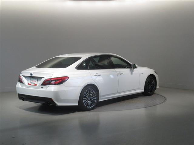 クラウンハイブリッド S 衝突被害軽減システム メモリーナビ フルセグ バックカメラ ETC CD ミュージックプレイヤー接続可 DVD再生 電動シート オートクルーズコントロール LEDヘッドランプ スマートキー キーレス(6枚目)