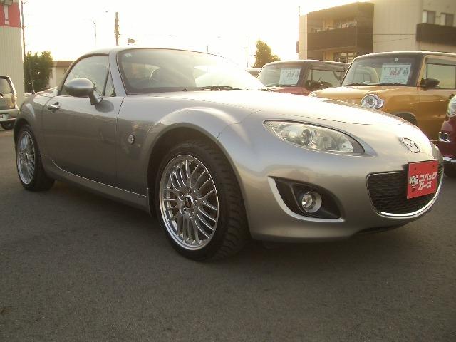 ロードスター VS RHT 黒半革シート/ナビTV/Bluetooth/バックカメラ/HID/ETC/前席シートヒータ/DVD再生/ローダウン/ステアシフト/スマートキー/BBSアルミ(25枚目)