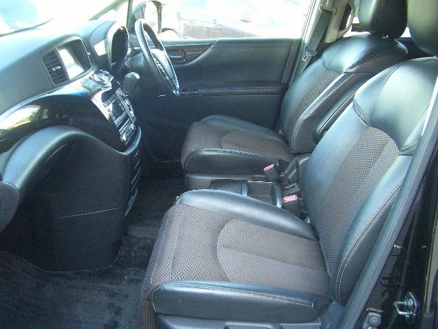 エルグランド 250ハイウェイスター /フリップモニター/ナビTV/電動スライド/黒半革/全周囲カメラ/HID/ETC/スマートキー/DVD再生/イモビライザー/オートライト(9枚目)