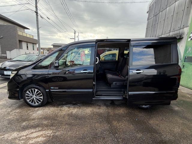 セレナ ハイウェイスター S-ハイブリッド 衝突軽減B アイドリングSTOP スマートエントリー 地デジテレビ Wエアコン 衝突安全ボディ 寒冷地仕様 3列シート フルフラットシート オートクルーズ セキュリティ ウォークスルー Bカメラ(43枚目)