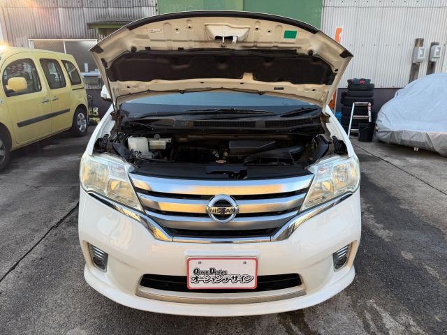 セレナ ハイウェイスター S-ハイブリッド アイドリングSTOP スマートエントリー 地デジテレビ Wエアコン 衝突安全ボディ 寒冷地仕様 3列シート フルフラットシート オートクルーズ セキュリティ ウォークスルー Bカメラ ETC メモナビ(37枚目)