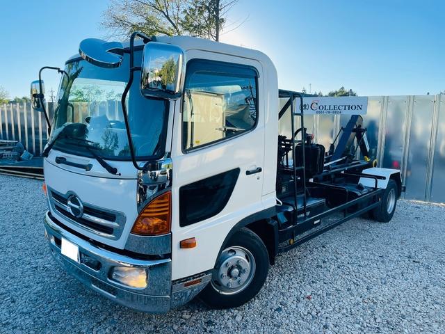 ヒノレンジャー 　新明和製アームロール　ＣＣＡ４４－１０　コンテナ専用車　ツインホイスト　３，７００ｋｇ　　４トン　４ｔ　　日野　レンジャー　アームロール　ツインホイスト　３．７ｔ（2枚目）