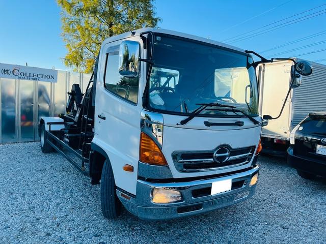 ヒノレンジャー 　新明和製アームロール　ＣＣＡ４４－１０　コンテナ専用車　ツインホイスト　３，７００ｋｇ　　４トン　４ｔ　　日野　レンジャー　アームロール　ツインホイスト　３．７ｔ（3枚目）