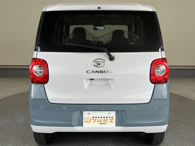 ムーヴキャンバス ストライプスX 届出済未使用車 衝突軽減ブレーキ 両側電動スライドドア 電動格納ミラー アームレスト シートリフター USB充電ソケット アイドリングストップ オートエアコン スマートキー プッシュスタート 軽自動車(9枚目)