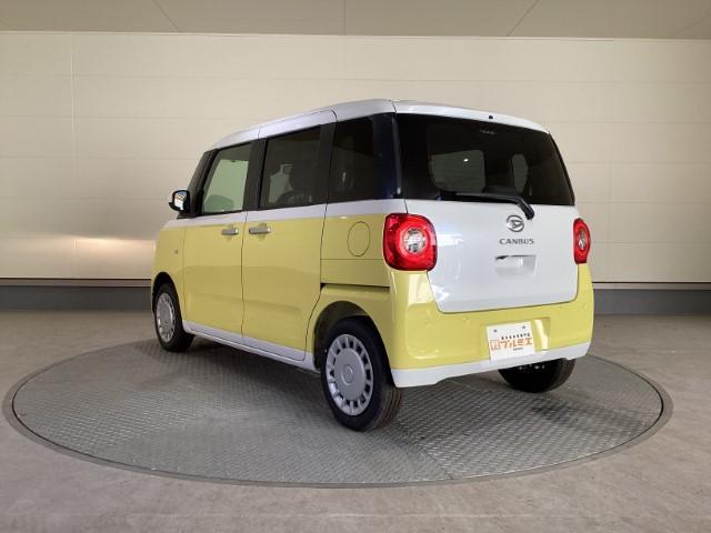 ムーヴキャンバス ストライプスＸ　届出済未使用車　衝突軽減ブレーキ　両側電動スライドドア　アイドリングストップ　オートエアコン　スマートキー　プッシュスタート　軽自動車（6枚目）