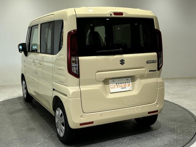 スペーシア ハイブリッドG 届出済未使用車 スズキセーフティサポート 両側スライドドア LEDライト スマートキー オートライト オートエアコン 電動格納ミラー 軽自動車(7枚目)