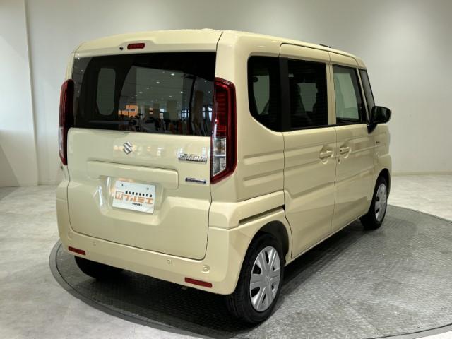 スペーシア ハイブリッドG 届出済未使用車 スズキセーフティサポート 両側スライドドア LEDライト スマートキー オートライト オートエアコン 電動格納ミラー 軽自動車(9枚目)