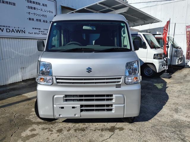 エブリイ ＰＣ　エアコン　Ｗエアバック　パワステ　３５０ｋｇ　レギュラーガソリン車　両側スライドドア　５速オートマ　レベライザー　パワーウインドウ　社外オーディオ　キーレス　禁煙車　オーバーヘッドコンソール　ＥＴＣ（2枚目）