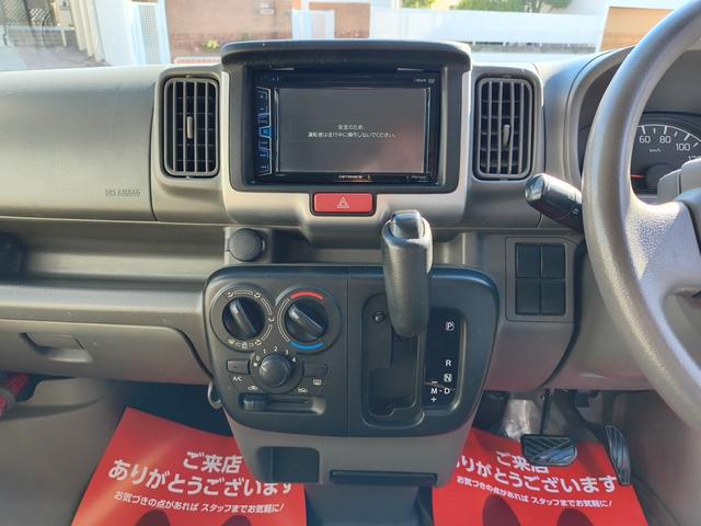 エブリイ ＰＣ　エアコン　Ｗエアバック　パワステ　３５０ｋｇ　レギュラーガソリン車　両側スライドドア　５速オートマ　レベライザー　パワーウインドウ　社外オーディオ　キーレス　禁煙車　オーバーヘッドコンソール　ＥＴＣ（34枚目）
