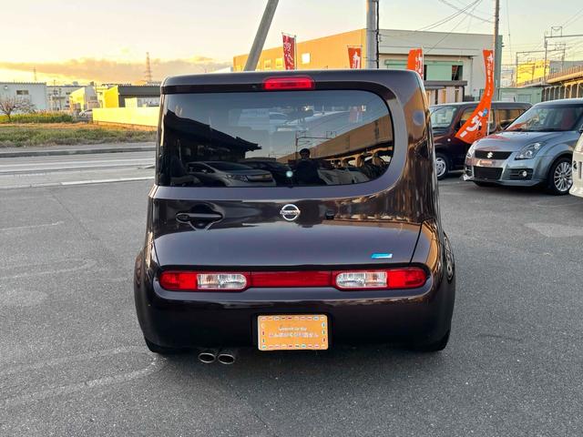 キューブ 15X Vセレクション ETC バックカメラ TV アルミホイール スマートキー アイドリングストップ 電動格納ミラー CVT 盗難防止システム 衝突安全ボディ ベンチシート ABS CD USB ローダウン車高調 ホイール(15枚目)