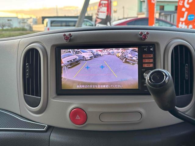 キューブ 15X Vセレクション ETC バックカメラ TV アルミホイール スマートキー アイドリングストップ 電動格納ミラー CVT 盗難防止システム 衝突安全ボディ ベンチシート ABS CD USB ローダウン車高調 ホイール(33枚目)