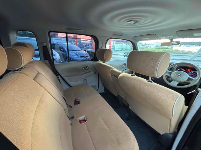 キューブ 15X Vセレクション ETC バックカメラ TV アルミホイール スマートキー アイドリングストップ 電動格納ミラー CVT 盗難防止システム 衝突安全ボディ ベンチシート ABS CD USB ローダウン車高調 ホイール(39枚目)