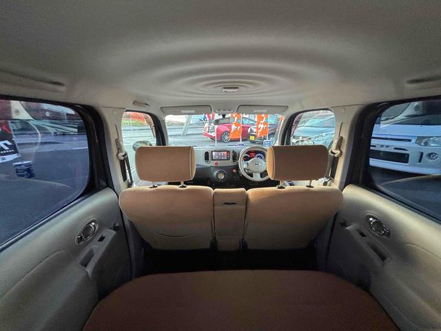 キューブ 15X Vセレクション ETC バックカメラ TV アルミホイール スマートキー アイドリングストップ 電動格納ミラー CVT 盗難防止システム 衝突安全ボディ ベンチシート ABS CD USB ローダウン車高調 ホイール(44枚目)