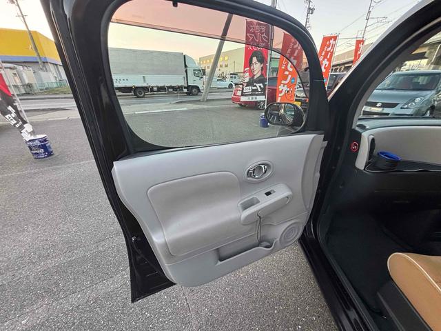 キューブ 15X Vセレクション ETC バックカメラ TV アルミホイール スマートキー アイドリングストップ 電動格納ミラー CVT 盗難防止システム 衝突安全ボディ ベンチシート ABS CD USB ローダウン車高調 ホイール(48枚目)