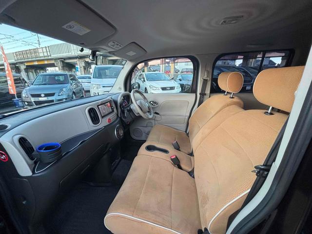 キューブ 15X Vセレクション ETC バックカメラ TV アルミホイール スマートキー アイドリングストップ 電動格納ミラー CVT 盗難防止システム 衝突安全ボディ ベンチシート ABS CD USB ローダウン車高調 ホイール(49枚目)