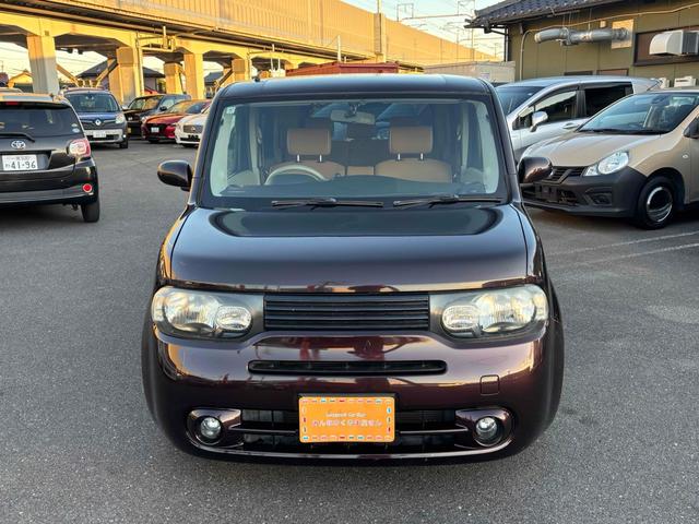 キューブ 15X Vセレクション ETC バックカメラ TV アルミホイール スマートキー アイドリングストップ 電動格納ミラー CVT 盗難防止システム 衝突安全ボディ ベンチシート ABS CD USB ローダウン車高調 ホイール(55枚目)