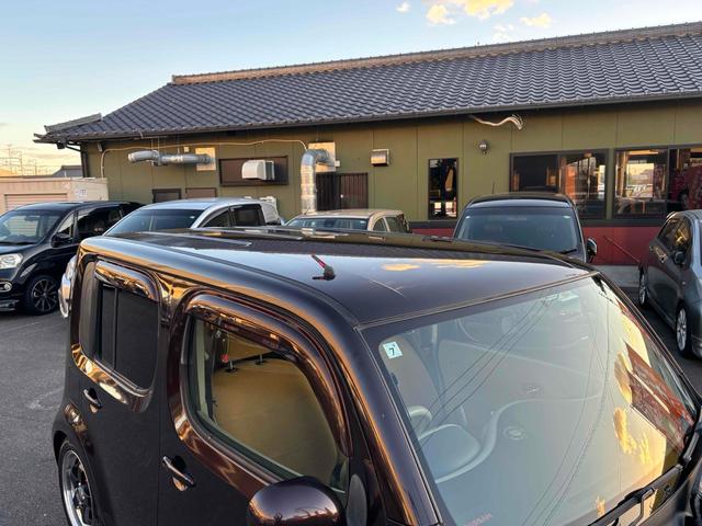 キューブ 15X Vセレクション ETC バックカメラ TV アルミホイール スマートキー アイドリングストップ 電動格納ミラー CVT 盗難防止システム 衝突安全ボディ ベンチシート ABS CD USB ローダウン車高調 ホイール(59枚目)