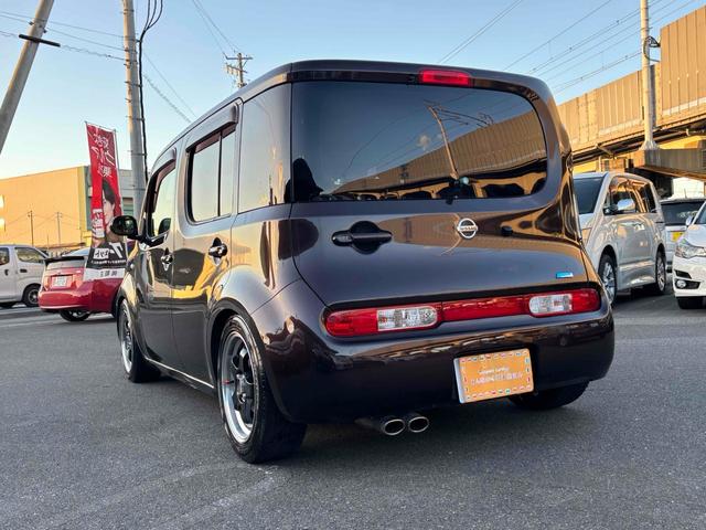 キューブ 15X Vセレクション ETC バックカメラ TV アルミホイール スマートキー アイドリングストップ 電動格納ミラー CVT 盗難防止システム 衝突安全ボディ ベンチシート ABS CD USB ローダウン車高調 ホイール(67枚目)