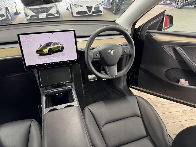 モデルＹ ＲＷＤ　黒革　ガラスルーフ　ナビ　シートヒーター　電動リアゲート　純正アルミホイール　パワーシート　ＬＥＤヘッドライト　ＥＴＣ　ステアリングヒーター　クリアランスソナー（45枚目）